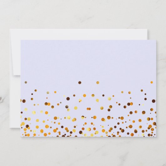 Parties scintillant D'Or Serez-Vous Mon Invitation (Dos)