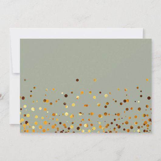 Parties scintillant D'Or Serez-Vous Mon Invitation (Dos)