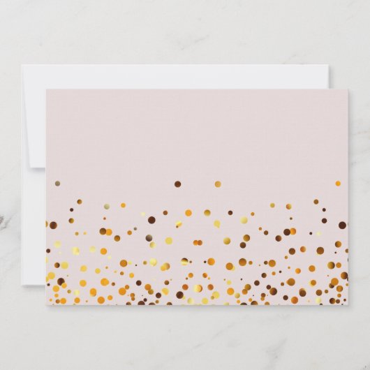 Parties scintillant D'Or Serez-Vous Mon Invitation (Dos)