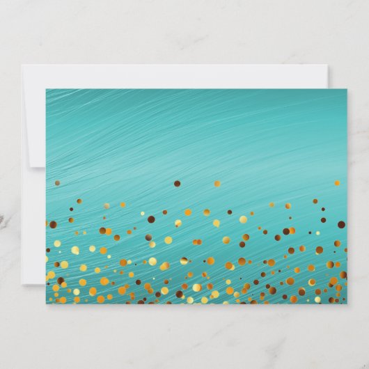 Parties scintillant D'Or Serez-Vous Mon Invitation (Dos)