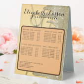 Parties scintillant d'or Signe de table de salon d (In SItu (Mariage))