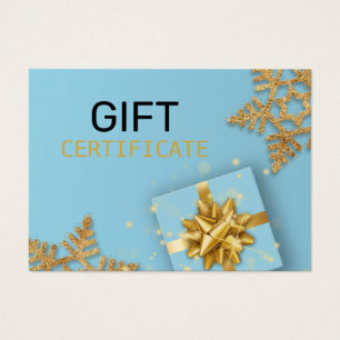 Parties scintillant d'or Snowflakes boîte cadeau C