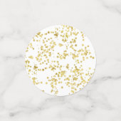 Parties scintillant d'or Table verte Confetti (Petit recto)