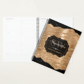 Parties scintillant d'or Tiger Stripes & Black Edg (Devant avec enveloppe)