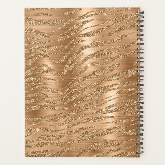 Parties scintillant d'or Tiger Stripes & Black Edg (Dos)