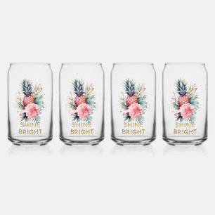 Parties scintillant d'or tropical ananas brillant