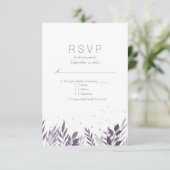Parties scintillant d'or violet Mariage RSVP Botan (Debout devant)