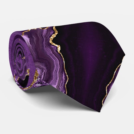 Parties scintillant d'or violet  Sparkly Cravate d (Roulé)