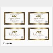 Parties scintillant dorée de luxe Étiquette de pro (Feuille)