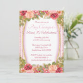 Parties scintillant dorée rose rose 16 cartes Swee (Debout devant)