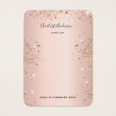 parties scintillant d'oreille en or rose (Devant)