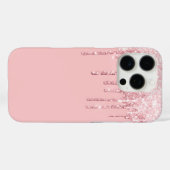 Parties scintillant Drip iPhone 16 Pro Coque (Verso (horizontal))