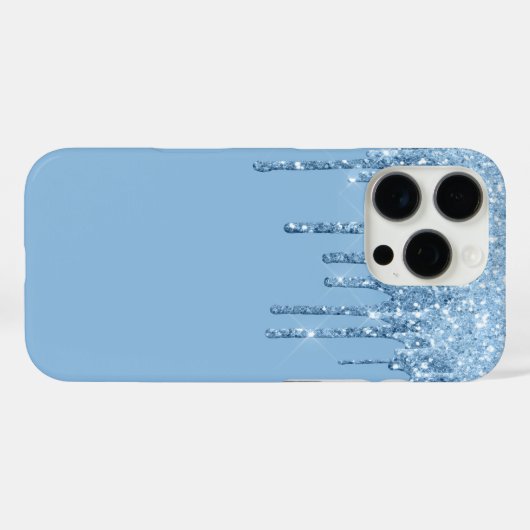 Parties scintillant Drip iPhone 16 Pro Coque (Verso (horizontal))