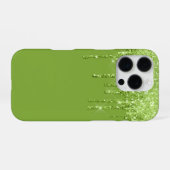Parties scintillant Drip iPhone 16 Pro Coque (Verso Horizontal)