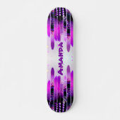 Parties scintillant Drives Girly Name Skateboard p (Devant)