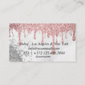 Parties scintillant ÉCLAIRAGE Carte de visite Ros (Dos)