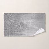 Parties scintillant élégante argent avec noir (Serviette à main)