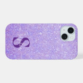 Parties scintillant élégante monogrammed Nom (Verso Horizontal)