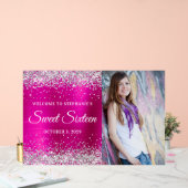 Parties scintillant en argent Hot rose Sweet sixte (Mariage)