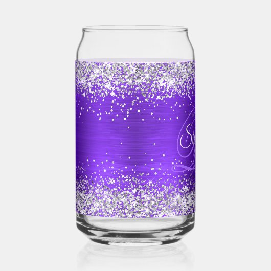 Parties scintillant en argent Indigo Violet Glam F (Droite)