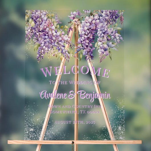 Parties scintillant en argent violet Wisteria Mari (Neutre)