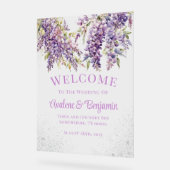 Parties scintillant en argent violet Wisteria Mari (Angle)