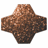 Parties scintillant en bronze foncé scintille (Plat)