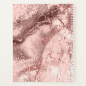 Parties scintillant en marbre Mariage Rose Gold ID (Dos)