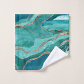 Parties scintillant en or de l'Agate de marbre Tur (Gant de toilette)