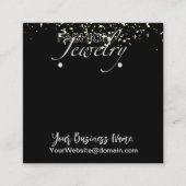 Parties scintillant en or Faux Carte d'affichage d (Devant)