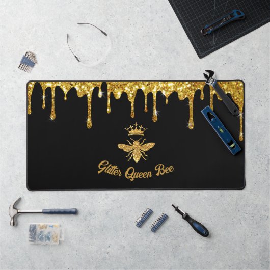 Parties scintillant en or Faux Design Queen Bee (Poste de travail)