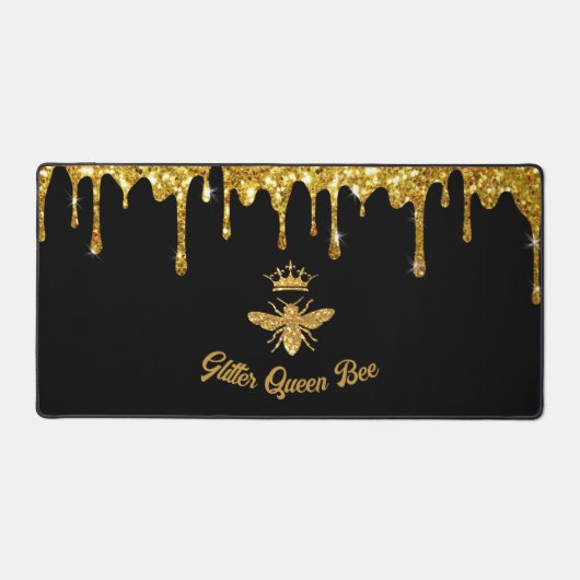 Parties scintillant en or Faux Design Queen Bee (Recto)