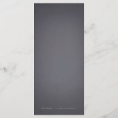 Parties scintillant en or glam déco menu de mariag (Dos)