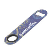 Parties scintillant en or monogramme moderne marbr (Devant angulaire)