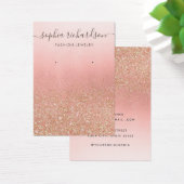 parties scintillant en or rose carte d'affichage (Bureau)