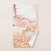 Parties scintillant en or rose chic ombre parties  (Serviette à main)