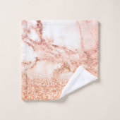 Parties scintillant en or rose chic ombre parties  (Gant de toilette)