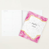 Parties scintillant en or rose en marbre de verre  (Devant avec enveloppe)