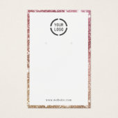 parties scintillant en or rose logo personnalisé é (Devant)