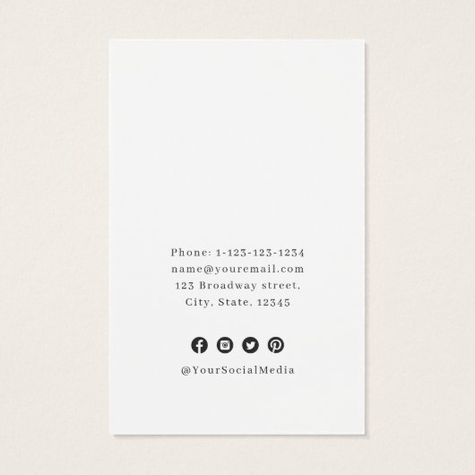 parties scintillant en or rose logo personnalisé é (Dos)