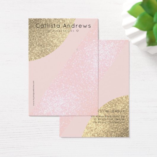 Parties scintillant en or rose pâle Geo Coeur orei (Bureau)