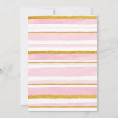 Parties scintillant en or rose Photo Invitation An (Dos)