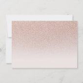 parties scintillant en or rose photo merci chic Qu (Dos)