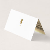 Parties scintillant en or Seahorse avec carte phot (Dos)
