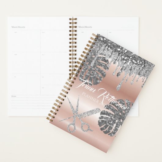 Parties scintillant en verre rose clair Planificat (Devant avec enveloppe)