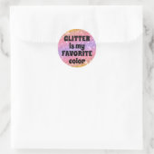 Parties scintillant est mon sticker couleur rose m (Sac)