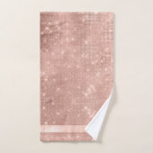 Parties scintillant et brillant Motif Rose Gold ID (Serviette à main)