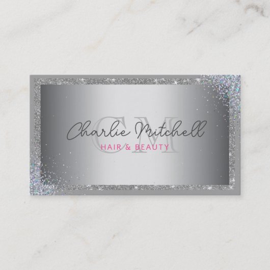 Parties scintillant et Carte de visite de trame en (Devant)