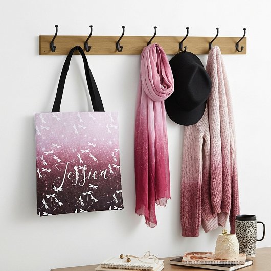 Parties scintillant et libellules sac fourre-tout 