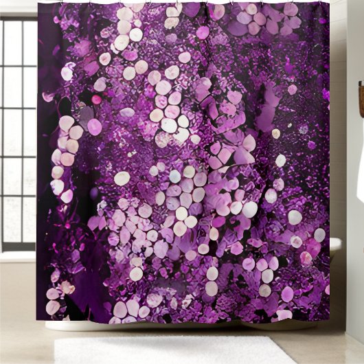 Parties scintillant étincelante rideau de douche à